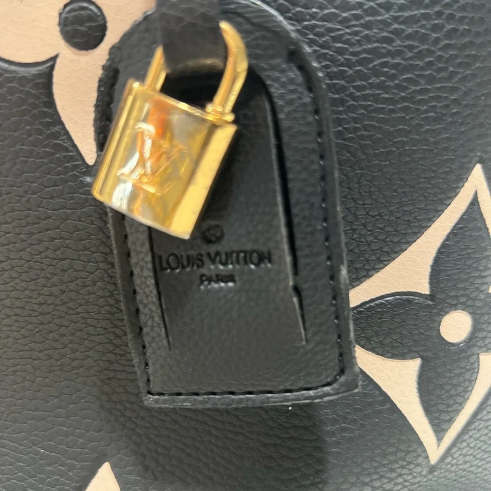 Purse Louis Vuitton Black and Cream - Picture 4 of 10